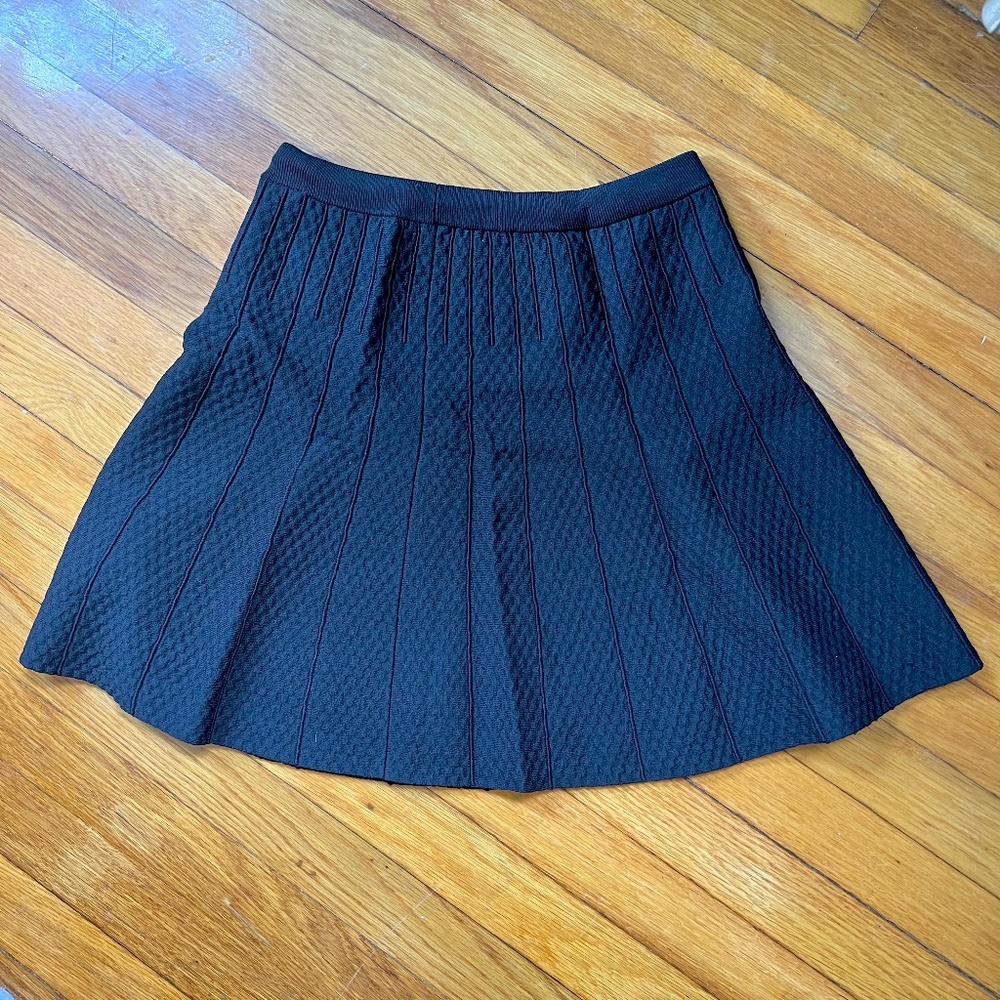 RACHEL ROY Knit Circle Skirt, Black, Size S
